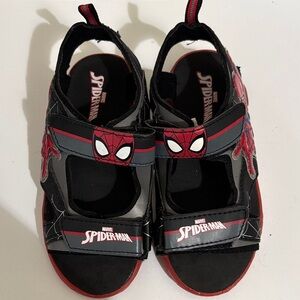 Marvel Spider-Man Kids Sandals - Black and Red Design